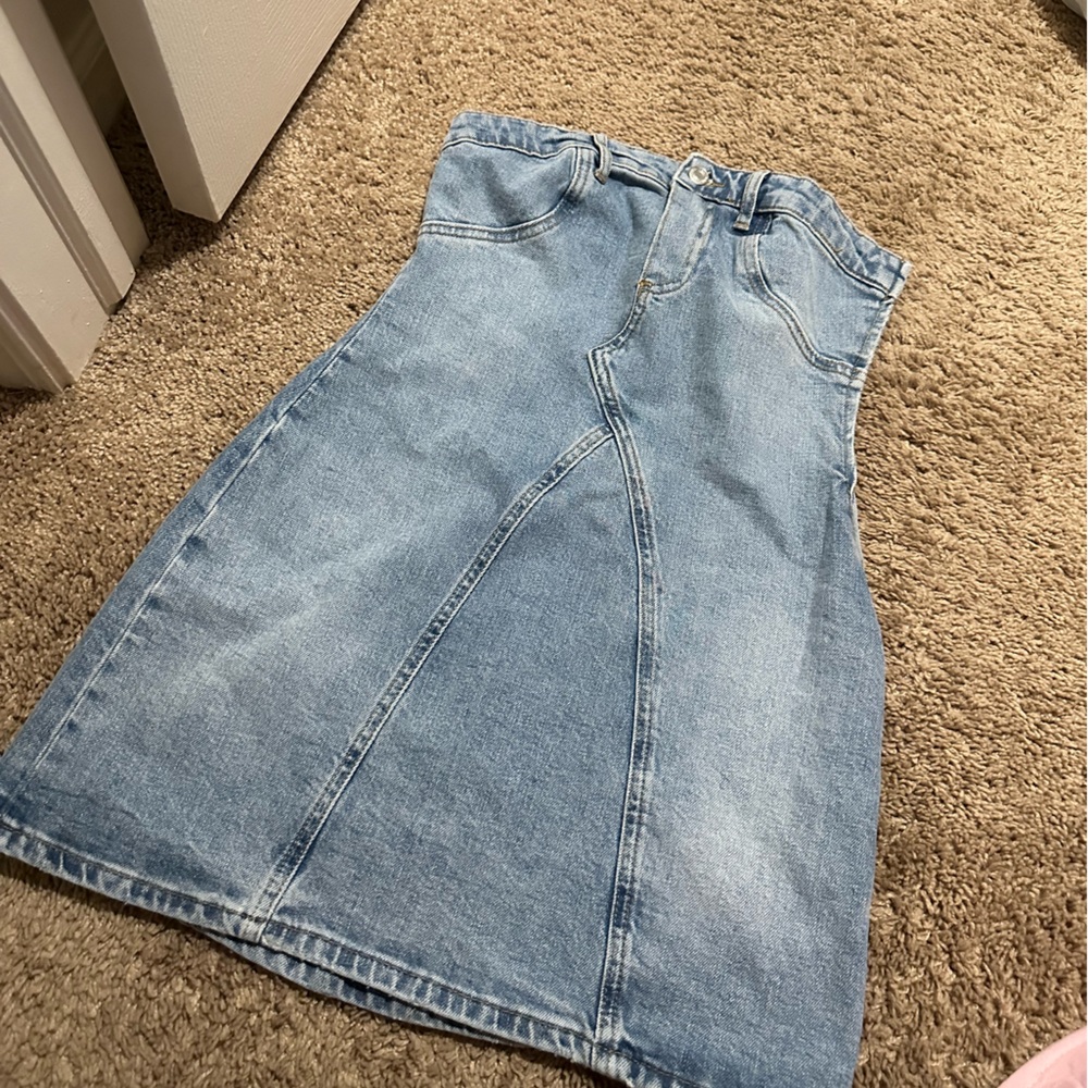 ZARA DENIM SMALL DRESS BRAND NEW
